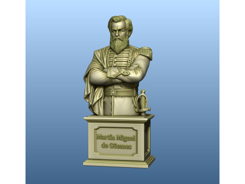 Bust of Martin Miguel de Guemes Modelo de Impressão 3D