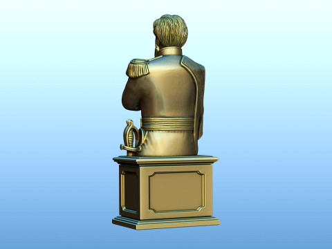 Bust of Martin Miguel de Guemes Modelo de Impressão 3D