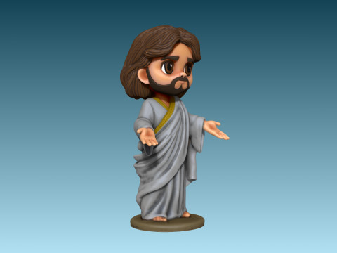 Mini figurine of Jesus Modelo de Impressão 3D