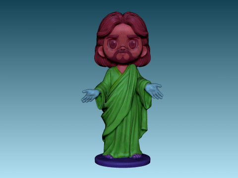 Mini figurine of Jesus Modelo de Impressão 3D