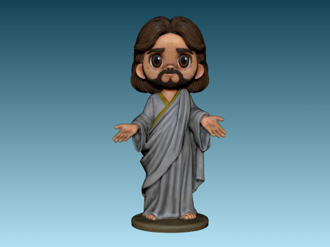 Mini figurine of Jesus Modelo de Impressão 3D