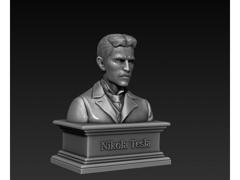 Bust of Nikola Tesla Modelo de impresión 3D