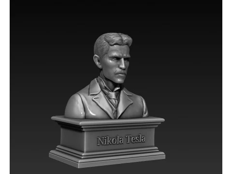 Bust of Nikola Tesla 3D Print Model