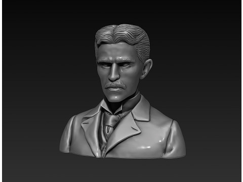 Bust of Nikola Tesla Modelo de impresión 3D