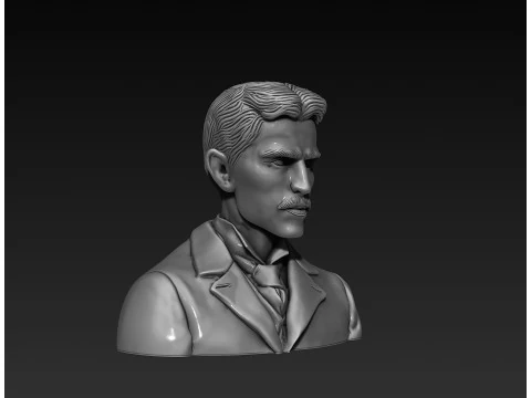 Bust of Nikola Tesla 3D Print Model