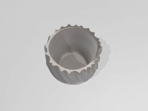 Modern abstract decorative pot Model do druku 3D