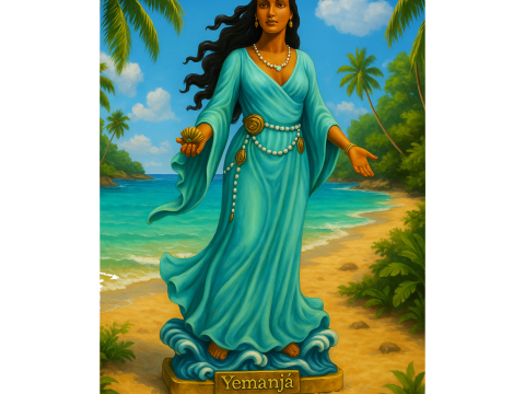 Yemanja yoruba goddess statue 3D Принт Модель