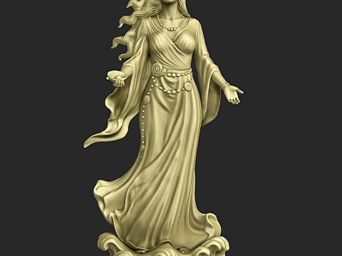 Yemanja yoruba goddess statue 3D Принт Модель