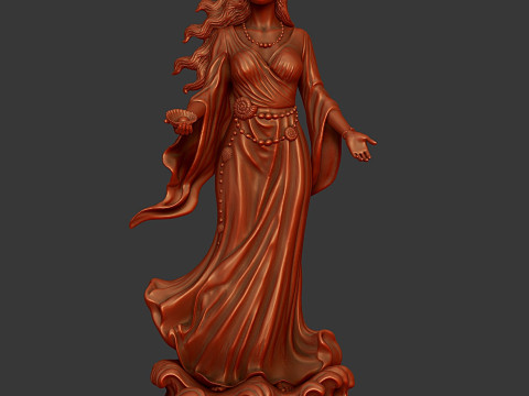 Yemanja yoruba goddess statue 3D Принт Модель