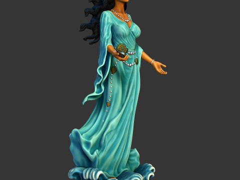 Yemanja yoruba goddess statue 3D Принт Модель