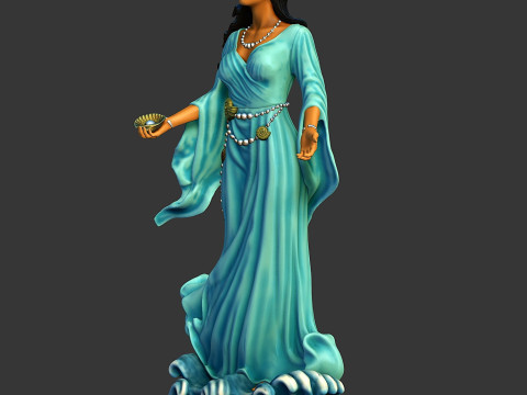 Yemanja yoruba goddess statue 3D Принт Модель