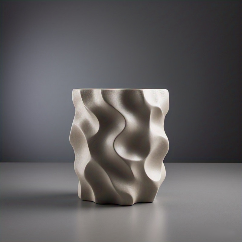 Modern abstract decorative pot Model 2 3D Print Model .c4d .max .obj .3ds .fbx .stl .blend