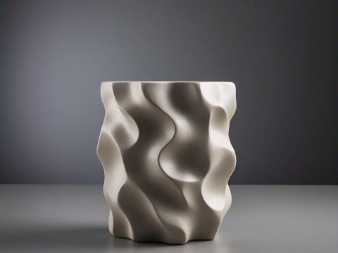 Modern abstract decorative pot Model 2 3D Print Model