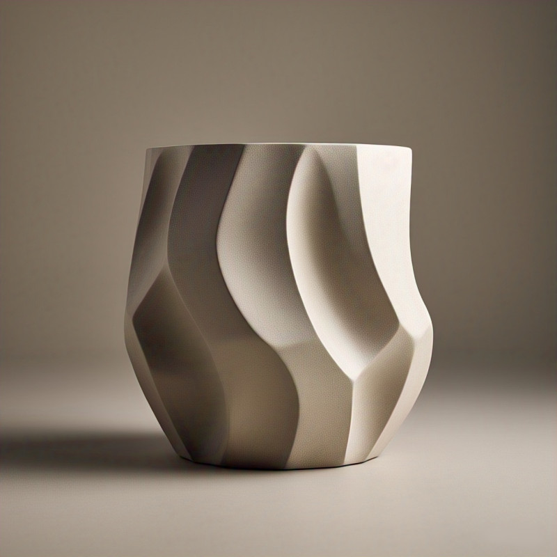 Modern abstract decorative pot Model 3 3D Baskı Modeli .c4d .max .obj .3ds .fbx .stl .blend