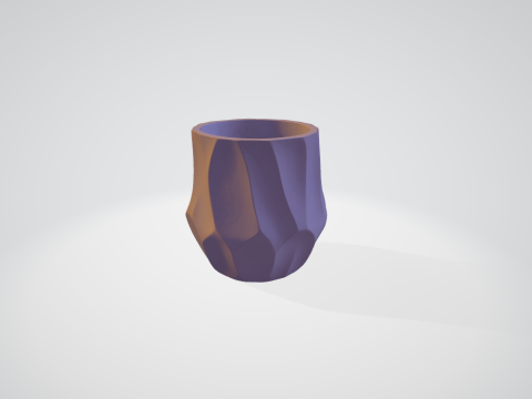 Modern abstract decorative pot Model 3 3D Baskı Modeli