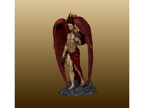 Lucifer Statue figurine 3D प्रिंट मॉडल