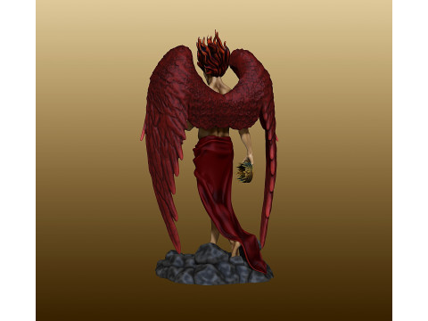 Lucifer Statue figurine 3D प्रिंट मॉडल