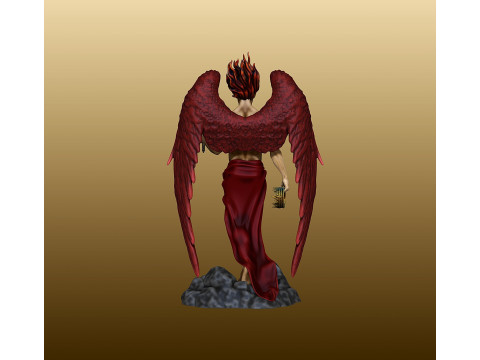 Lucifer Statue figurine 3D प्रिंट मॉडल
