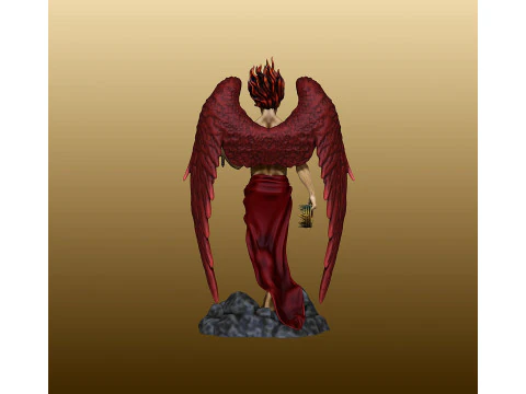 Lucifer Statue figurine 3D Print Model