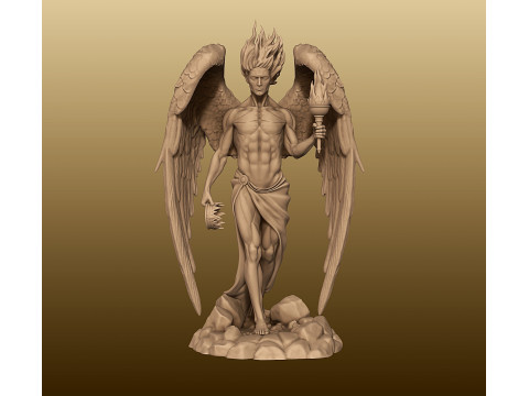 Lucifer Statue figurine 3D प्रिंट मॉडल