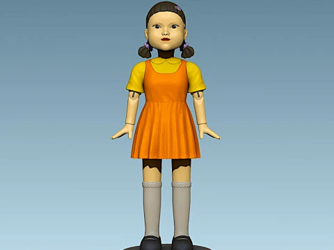 Gra Kałamarnica Young-hee Doll Model do druku 3D