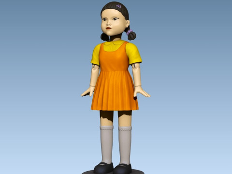 Squid Game Young-hee Doll Modelo de impresión 3D