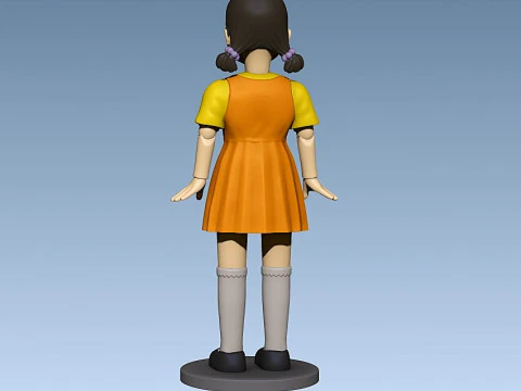 Squid Game Young-hee Doll 3D Print Model