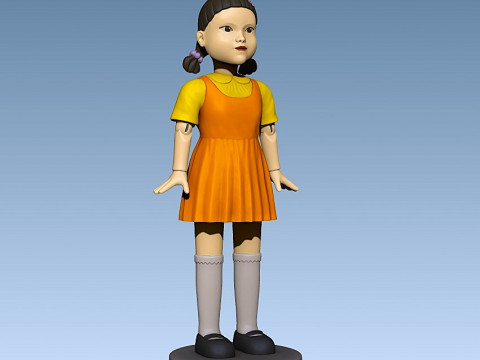 Squid Game Young-hee Doll Modelo de impresión 3D
