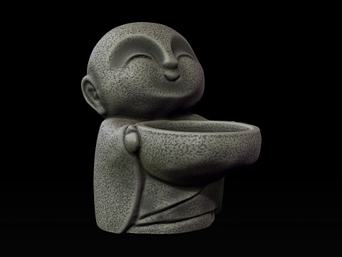 Jizo Buddha statue LED candle holder 3D Принт Модель