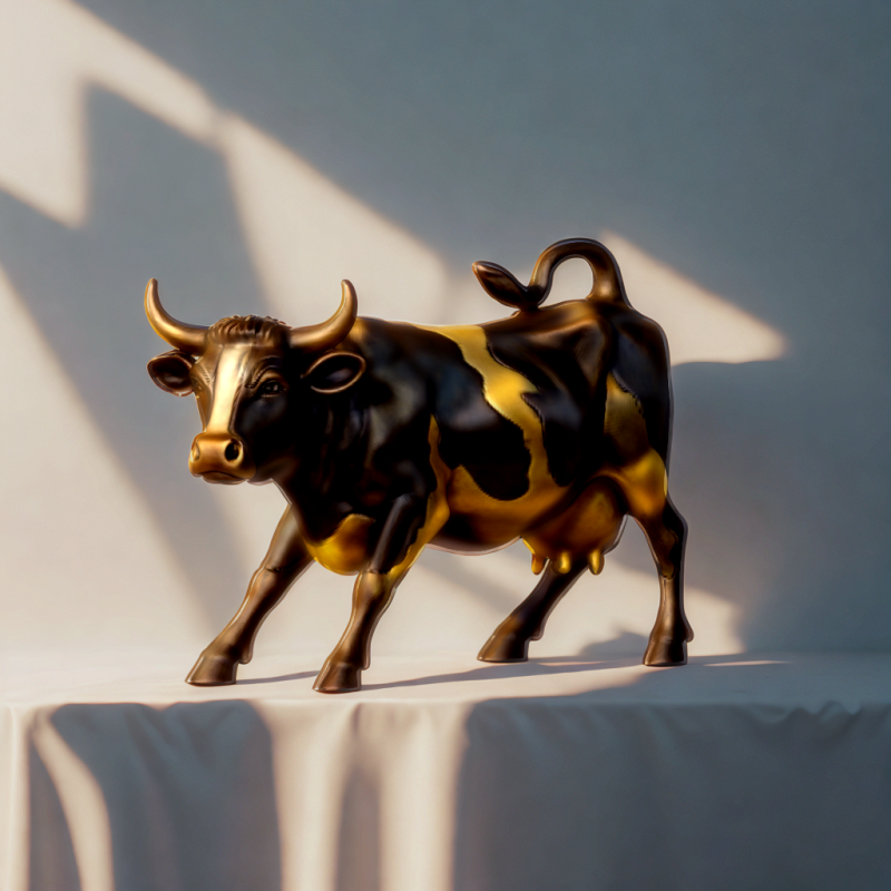 Wall Street Cow decorative statue 3D 프린트 모델 .c4d .max .obj .3ds .fbx .stl .blend