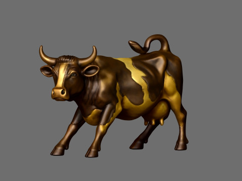 Wall Street Cow decorative statue 3D 프린트 모델