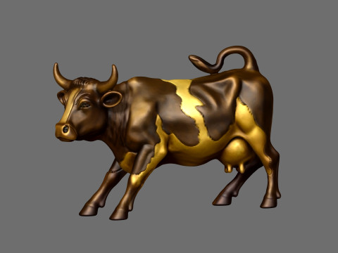 Wall Street Cow decorative statue 3D 프린트 모델