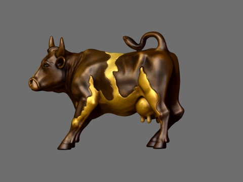 Wall Street Cow decorative statue 3D 프린트 모델