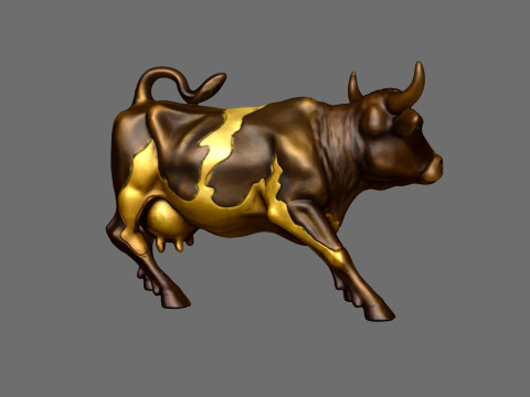Wall Street Cow decorative statue 3D 프린트 모델