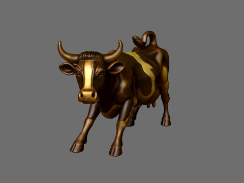 Wall Street Cow decorative statue 3D 프린트 모델