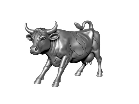 Wall Street Cow decorative statue 3D 프린트 모델
