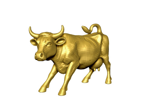 Wall Street Cow decorative statue 3D 프린트 모델