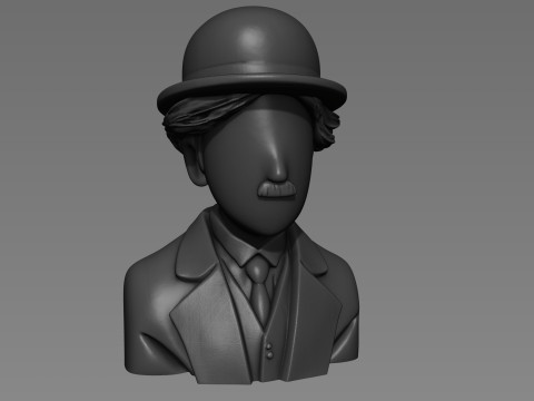 Charlie Chaplin abstract decorative bust 3D प्रिंट मॉडल