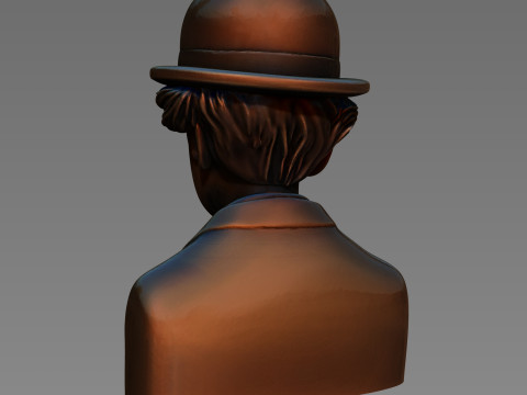 Charlie Chaplin abstract decorative bust 3D प्रिंट मॉडल
