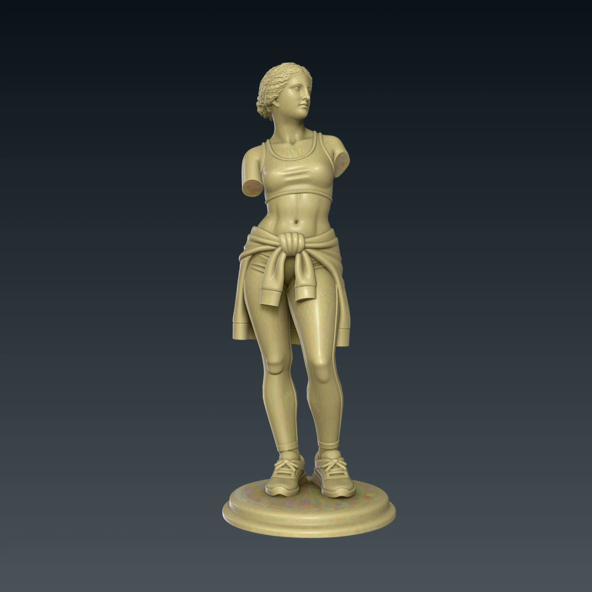 Sporty Venus Goddess 3D Print Model .c4d .max .obj .3ds .fbx .stl .blend 