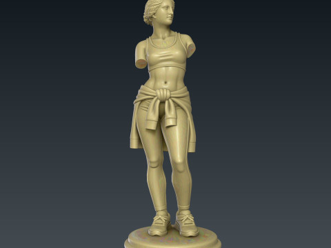 Sporty Venus Goddess 3D Print Model