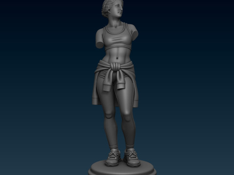 Sporty Venus Goddess 3D Print Model