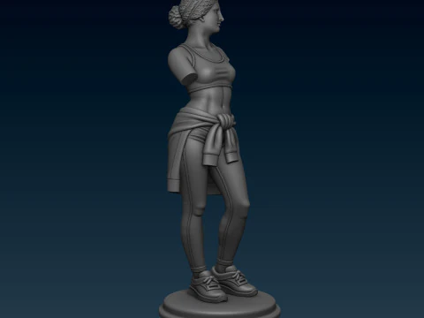 Sporty Venus Goddess 3D Print Model