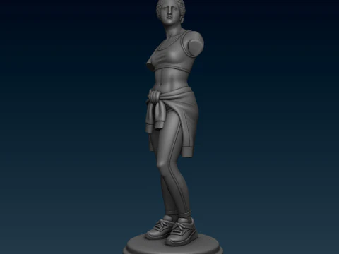 Sporty Venus Goddess 3D Print Model