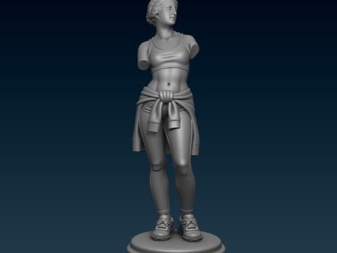 Sporty Venus Goddess 3D Print Model