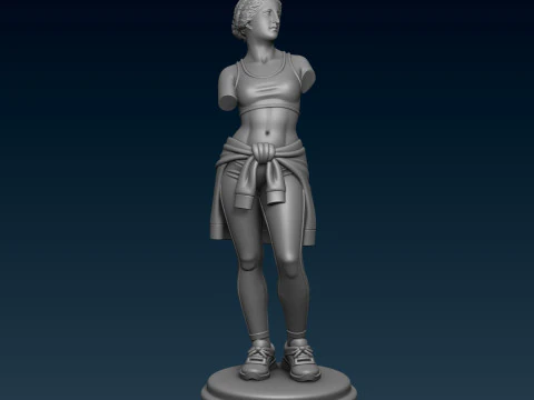 Sporty Venus Goddess 3D Print Model