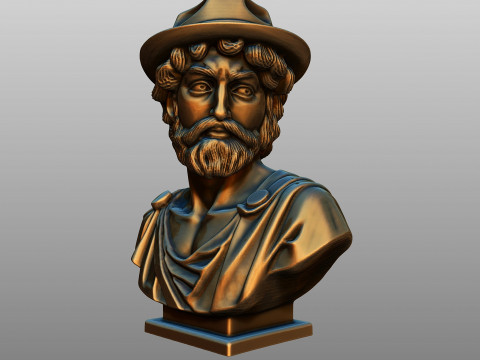 Decorative bust of David in a hipster style 3D 프린트 모델