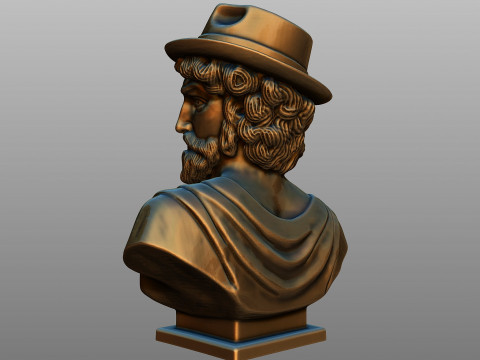 Decorative bust of David in a hipster style 3D 프린트 모델