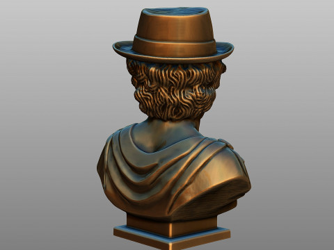 Decorative bust of David in a hipster style 3D 프린트 모델