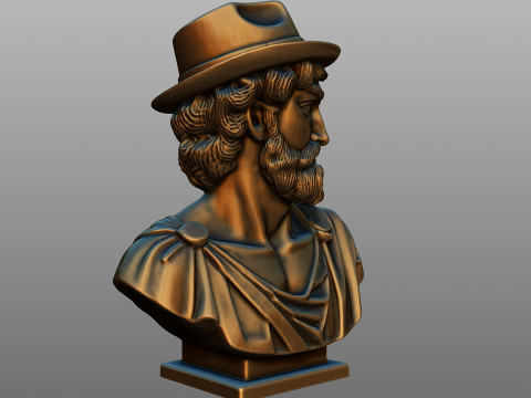 Decorative bust of David in a hipster style 3D 프린트 모델